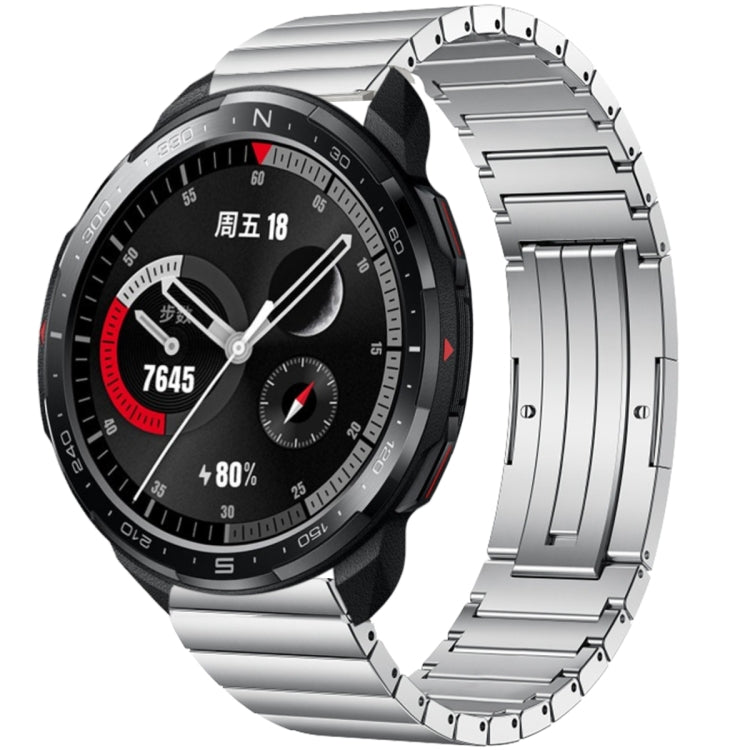 For Honor Watch GS Pro One Bead Titanium Alloy Watch Band(Silver)