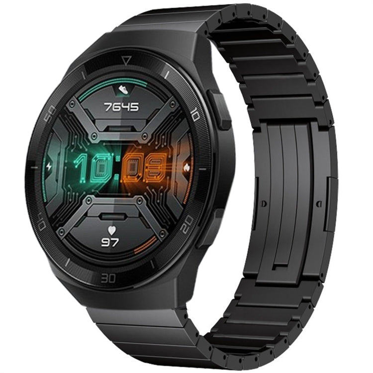 For Huawei Watch GT 2e One Bead Titanium Alloy Watch Band(Black)