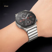 For Samsung Gear S3 Frontier One Bead Titanium Alloy Watch Band(Silver)
