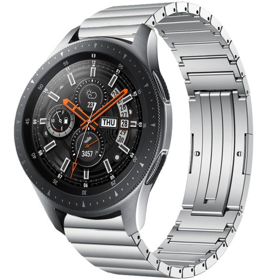 For Samsung Galaxy Watch 46mm One Bead Titanium Alloy Watch Band(Silver)