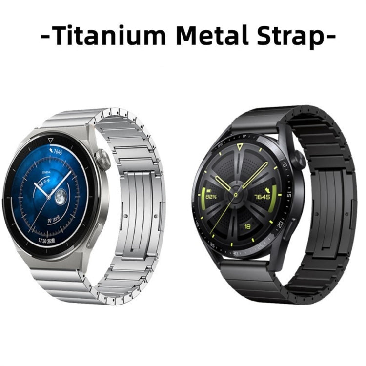 For Samsung Gear S3 Frontier One Bead Titanium Alloy Watch Band(Black)