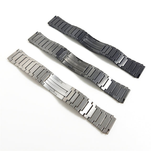 For Samsung Gear S3 Frontier One Bead Titanium Alloy Watch Band(Black)