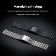 For Samsung Gear S3 Frontier One Bead Titanium Alloy Watch Band(Black)