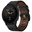 For Garmin Forerunner 955 Leather Textured 22mm Watch Band(Black) - free shipping - PMC TechLife - Order now!