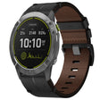 For Garmin Enduro Leather Textured 26mm Watch Band(Black) - free shipping - PMC TechLife - Order now!