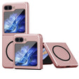 For Samsung Galaxy Z Flip5 5G Skin Feel Magnetic Shockproof Protective Phone Case(Pink) - Galaxy Z Flip5 Cases by PMC TechLife | Online Shopping South Africa | PMC TechLife