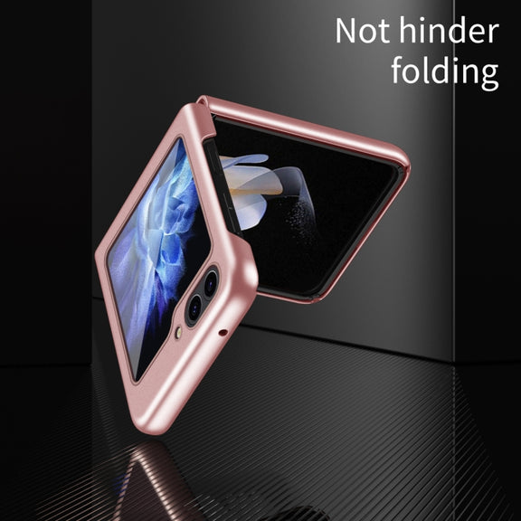 For Samsung Galaxy Z Flip5 5G Skin Feel Magnetic Shockproof Protective Phone Case(Pink)