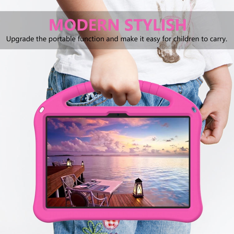 For Google Pixel Tablet 11 2023 EVA Shockproof Tablet Case with Holder(RoseRed)