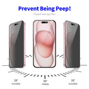 For iPhone 16 ENKAY Hat-Prince 28 Degree Anti-peeping Tempered Glass Full Screen Film