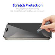 For iPhone 16 Pro 2pcs ENKAY Hat-Prince 28�� Anti-peeping Tempered Glass Protector Full Screen Film