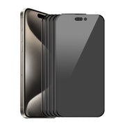 For iPhone 16 Pro 5pcs ENKAY Hat-Prince 28�� Anti-peeping Tempered Glass Protector Full Screen Film