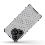 For Huawei Pura 70 Shockproof Honeycomb Phone Case(White)