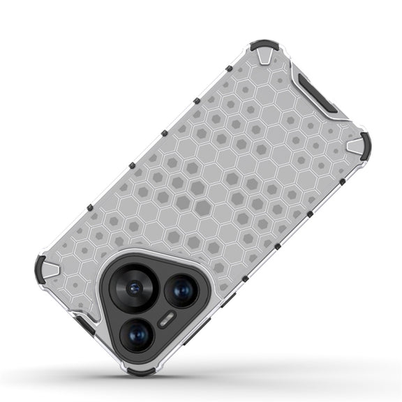 For Huawei Pura 70 Shockproof Honeycomb Phone Case(Blue)