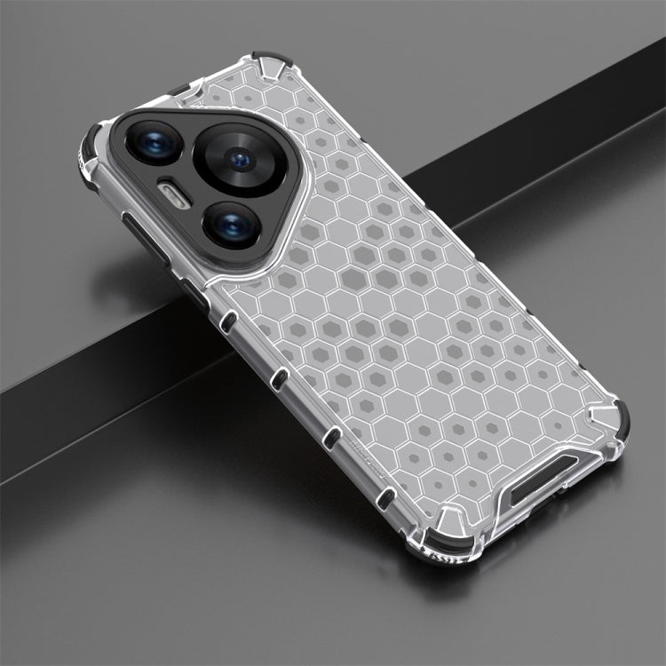 For Huawei Pura 70 Pro Shockproof Honeycomb Phone Case(White)