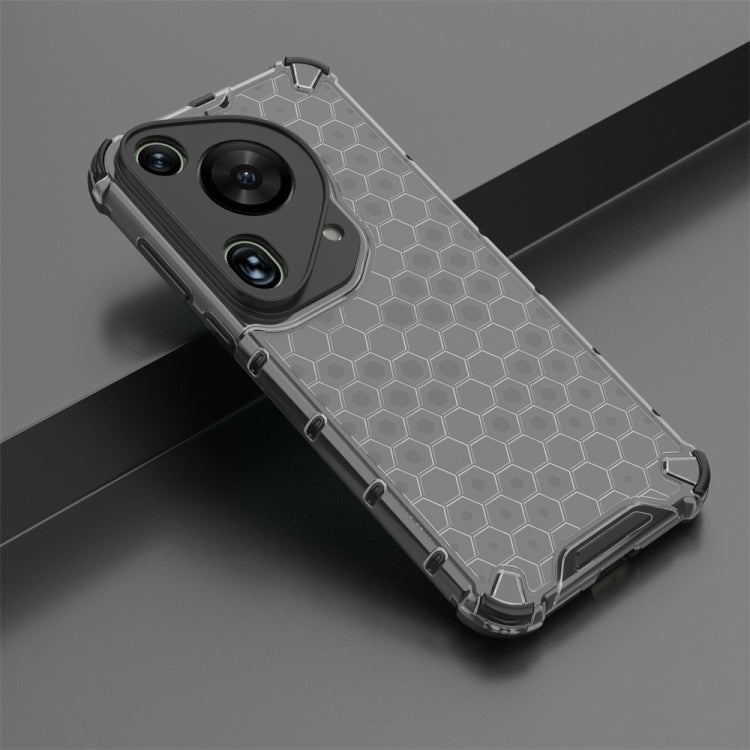 For Huawei Pura 70 Ultra Shockproof Honeycomb Phone Case(Black)