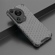 For Huawei Pura 70 Ultra Shockproof Honeycomb Phone Case(Black)