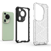 For Huawei Pura 70 Ultra Shockproof Honeycomb Phone Case(Red)