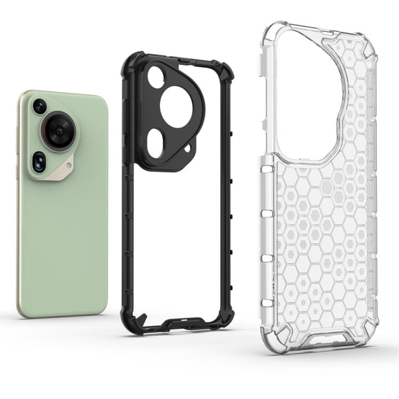 For Huawei Pura 70 Ultra Shockproof Honeycomb Phone Case(Red)