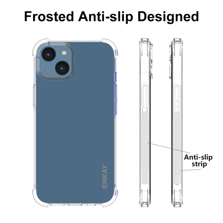For iPhone 15 Plus ENKAY Hat-Prince Transparent TPU Shockproof Phone Case