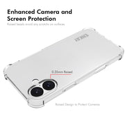 For iPhone 16 ENKAY Hat-Prince Transparent TPU Shockproof Phone Case