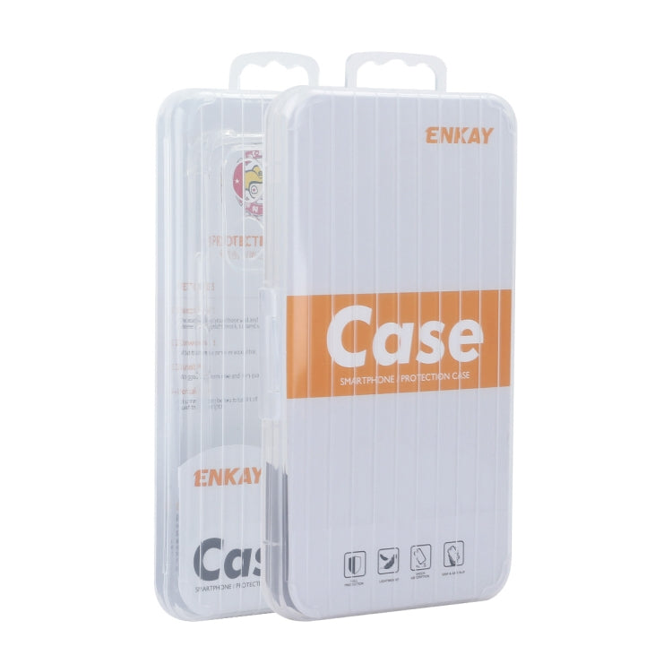 For iPhone 16 Plus ENKAY Hat-Prince Transparent TPU Shockproof Phone Case
