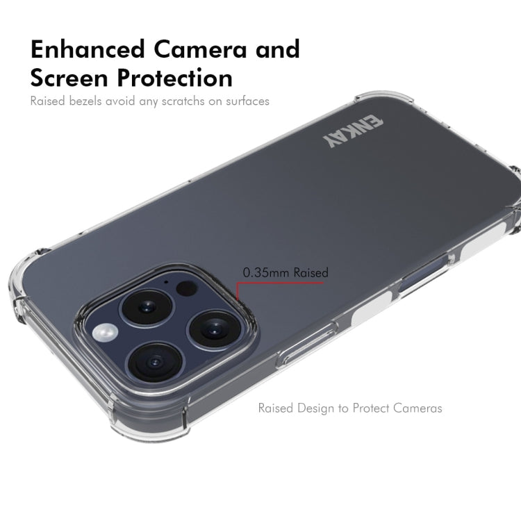 For iPhone 16 Pro ENKAY Hat-Prince Transparent TPU Shockproof Phone Case