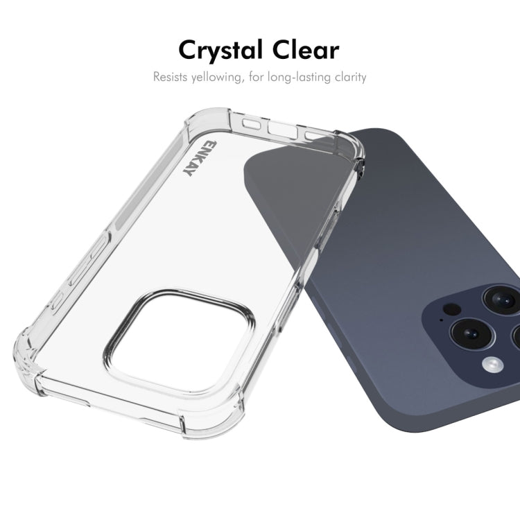 For iPhone 16 Pro ENKAY Hat-Prince Transparent TPU Shockproof Phone Case