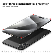 For iPhone 16 MOFI Fandun Series Frosted PC Ultra-thin All-inclusive Phone Case(Red)