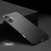 For iPhone 16 Plus MOFI Fandun Series Frosted PC Ultra-thin All-inclusive Phone Case(Black)