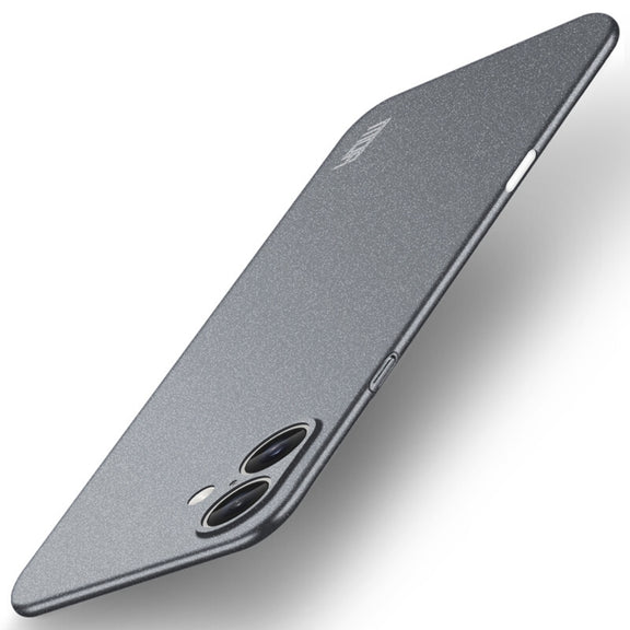 For iPhone 16 Plus MOFI Fandun Series Frosted PC Ultra-thin All-inclusive Phone Case(Gray)