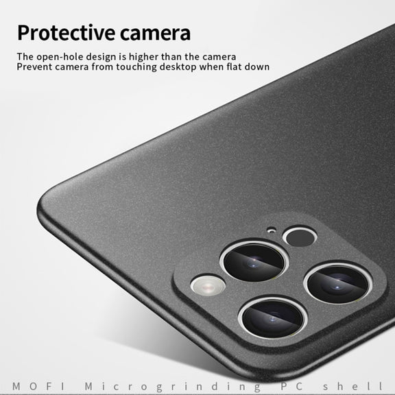 For iPhone 16 Pro Max MOFI Fandun Series Frosted PC Ultra-thin All-inclusive Phone Case(Blue)