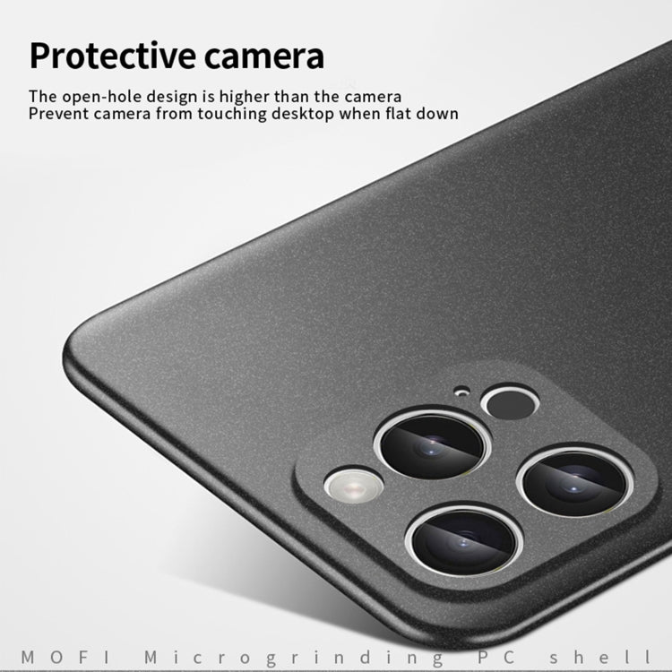 For iPhone 16 Pro Max MOFI Fandun Series Frosted PC Ultra-thin All-inclusive Phone Case(Blue)