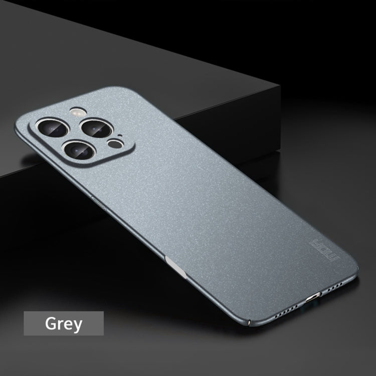 For iPhone 16 Pro Max MOFI Fandun Series Frosted PC Ultra-thin All-inclusive Phone Case(Gray)