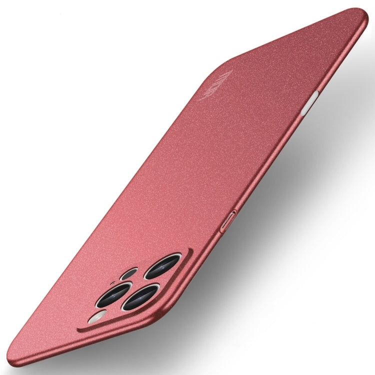 For iPhone 16 Pro Max MOFI Fandun Series Frosted PC Ultra-thin All-inclusive Phone Case(Red)