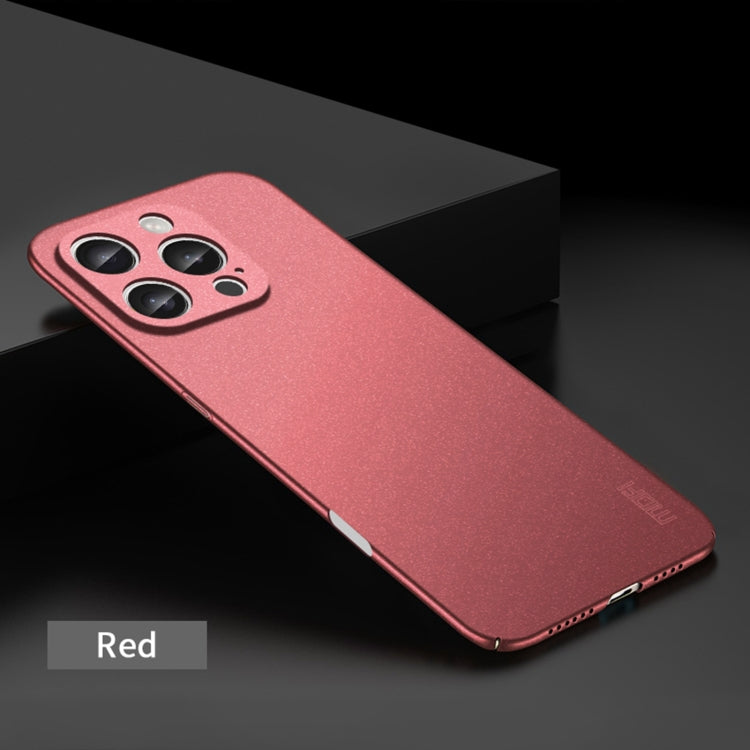 For iPhone 16 Pro Max MOFI Fandun Series Frosted PC Ultra-thin All-inclusive Phone Case(Red)