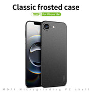 For iPhone 16e MOFI Fandun Series Frosted PC Ultra-thin All-inclusive Phone Case(Blue)
