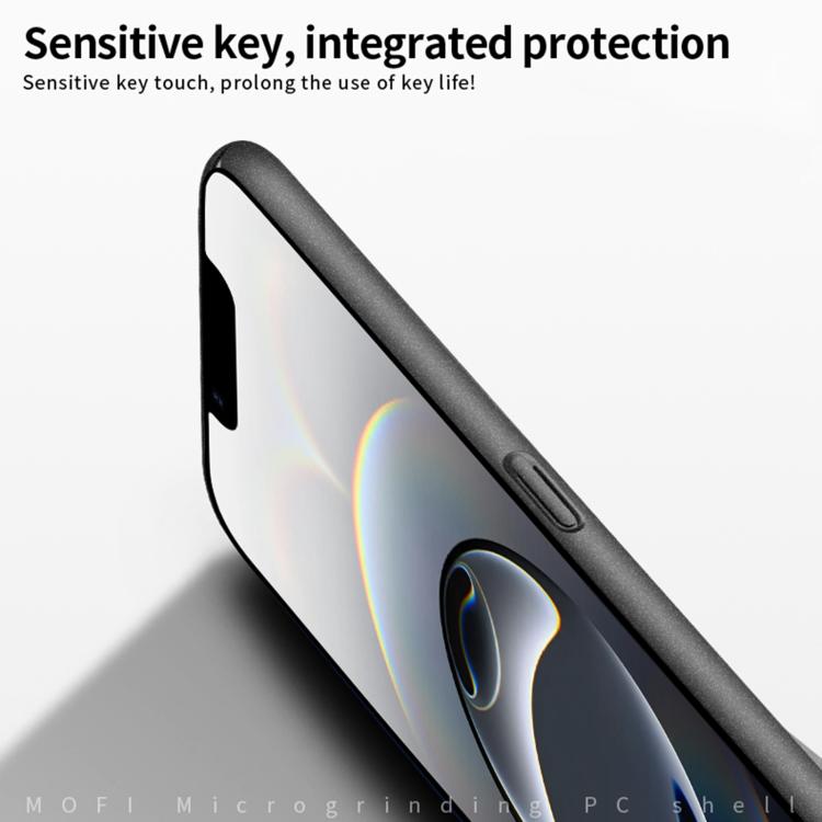 For iPhone 16e MOFI Fandun Series Frosted PC Ultra-thin All-inclusive Phone Case(Blue)
