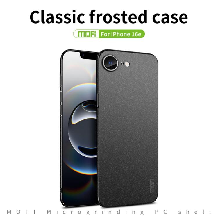 For iPhone 16e MOFI Fandun Series Frosted PC Ultra-thin All-inclusive Phone Case(Red)