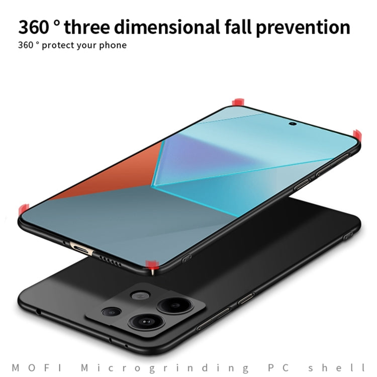 For Xiaomi Redmi Note 13 Pro 5G MOFI Fandun Series Frosted PC Ultra-thin All-inclusive Phone Case(Red)