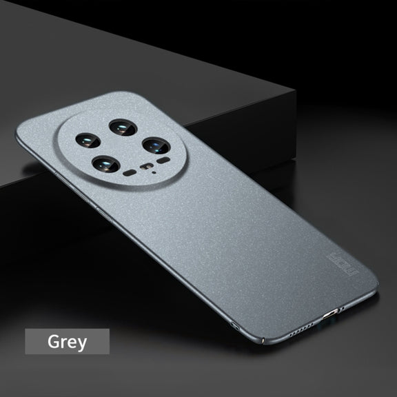 For Xiaomi 14 Ultra MOFI Fandun Series Frosted PC Ultra-thin All-inclusive Phone Case(Gray)