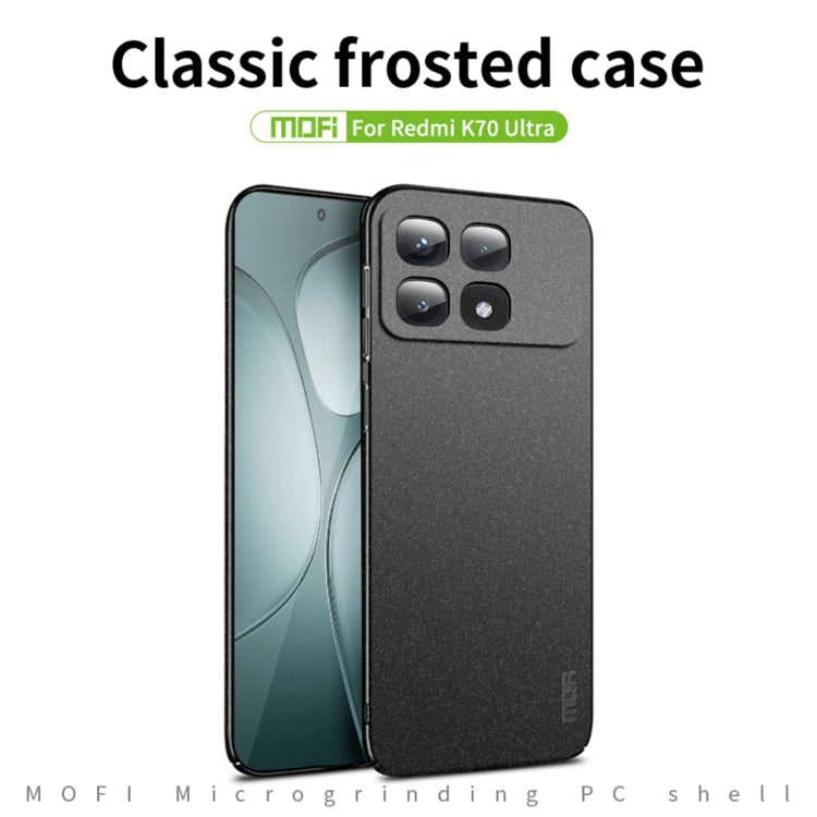 For Xiaomi Redmi K70 Ultra MOFI Fandun Series Frosted PC Ultra-thin All-inclusive Phone Case(Red)