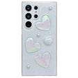 For Samsung Galaxy S22 Ultra 5G Love Epoxy TPU Protective Case(Transparent) - Galaxy S22 Ultra 5G Cases by PMC TechLife | Online Shopping South Africa | PMC TechLife