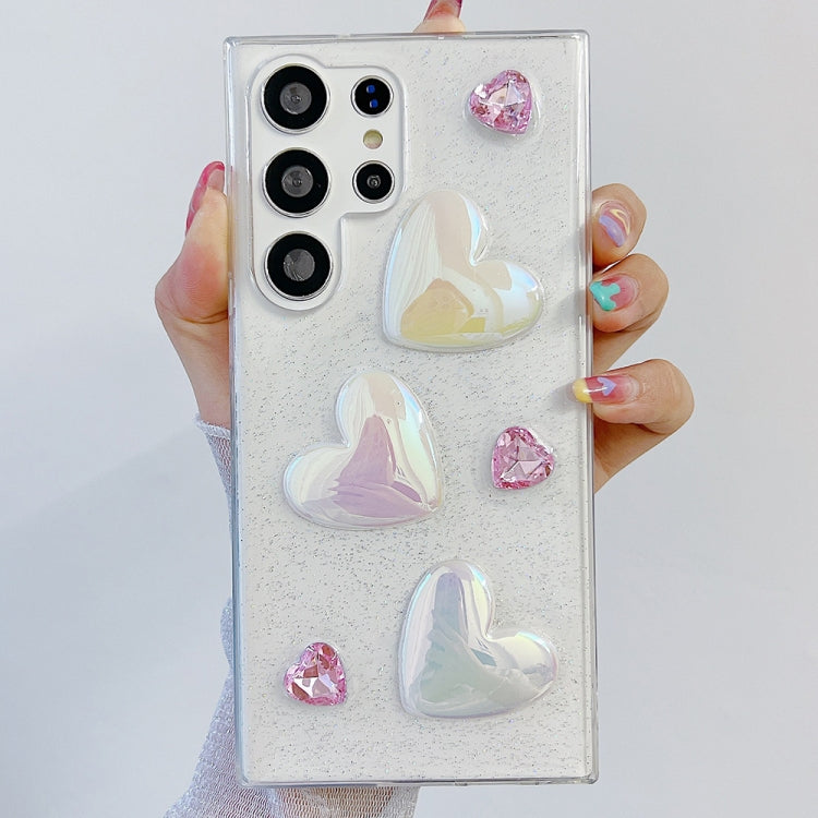 For Samsung Galaxy S23 5G Love Epoxy TPU Protective Case(Pink)