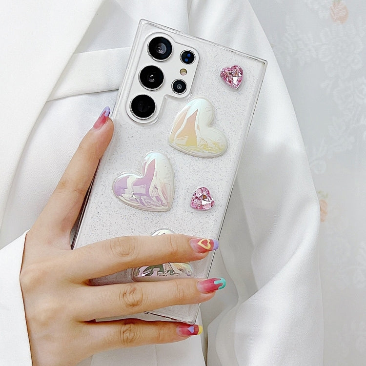 For Samsung Galaxy S23 5G Love Epoxy TPU Protective Case(Pink)