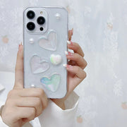 For iPhone7 Plus / 8 Plus Love Epoxy TPU Phone Case(Transparent)