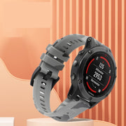 For Garmin Forerunner 965 22mm Camouflage Silicone Watch Band(Camouflage Red)