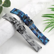 For Garmin Approach S62 22mm Camouflage Silicone Watch Band(Camouflage Black)