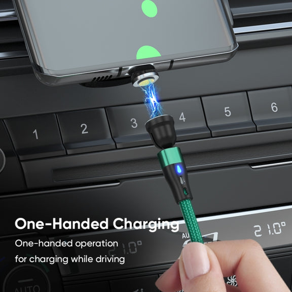 ENKAY PD60W Type-C to Type-C / 8 Pin / Micro USB Magnetic 540 Degrees Rotating Fast Charging Cable, Length:2m(Red)