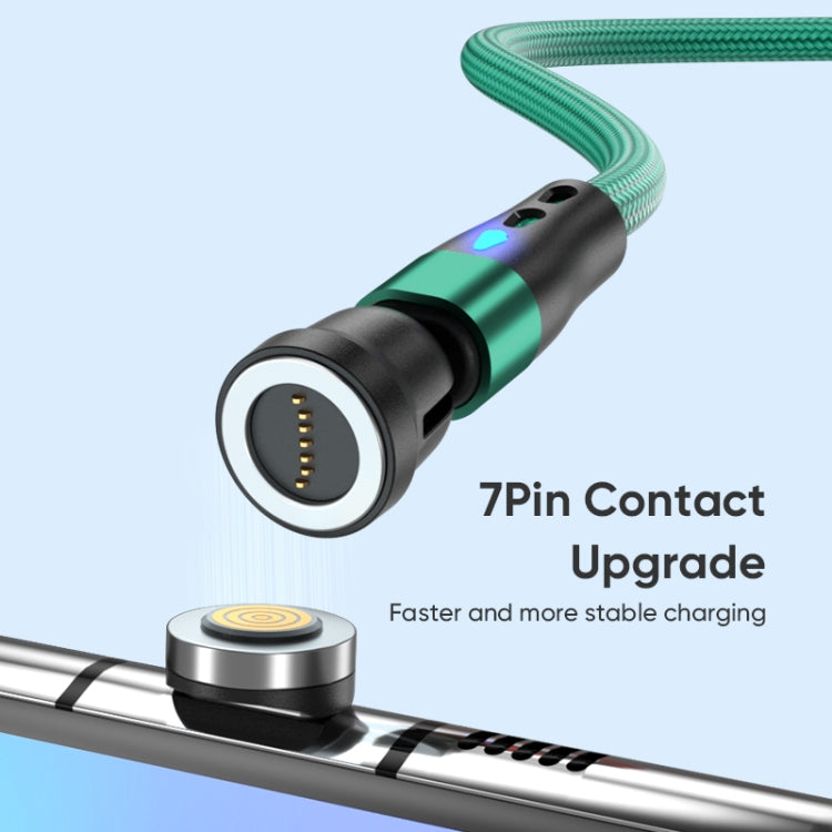 ENKAY PD60W Type-C to Type-C / 8 Pin / Micro USB Magnetic 540 Degrees Rotating Fast Charging Cable, Length:2m(Red)