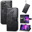 For Samsung Galaxy S24 Ultra 5G Butterfly Love Flower Embossed Leather Phone Case(Black) - Galaxy S24 Ultra 5G Cases by PMC TechLife | Online Shopping South Africa | PMC TechLife